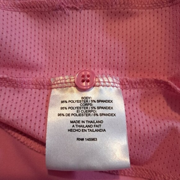Turtles & Tees girls size XL pink & peach polo shirt VGUC - Picture 5 of 5